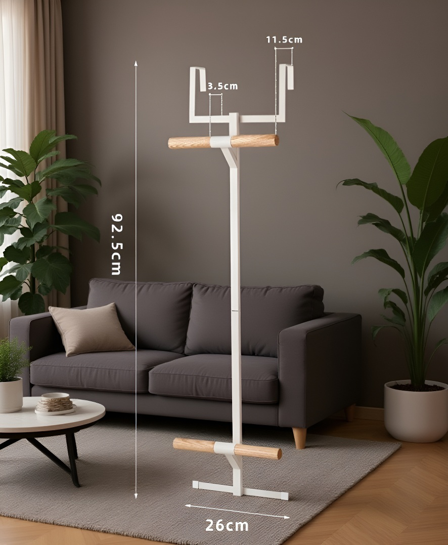 ドア裏バックパックハンガー・穴あけ不要・玄関と寝室用二重収納