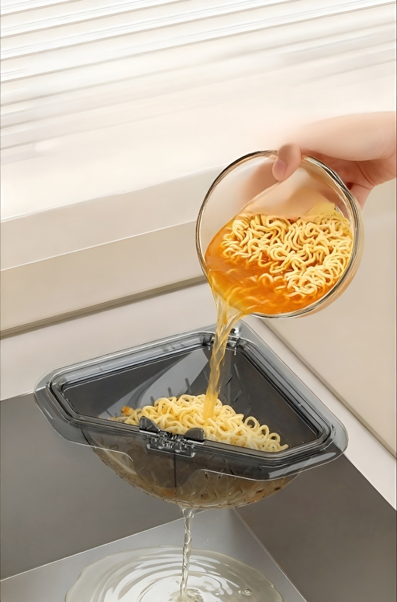 Filtro de cesta de drenaje fijo magnético instalado en fregadero de cocina