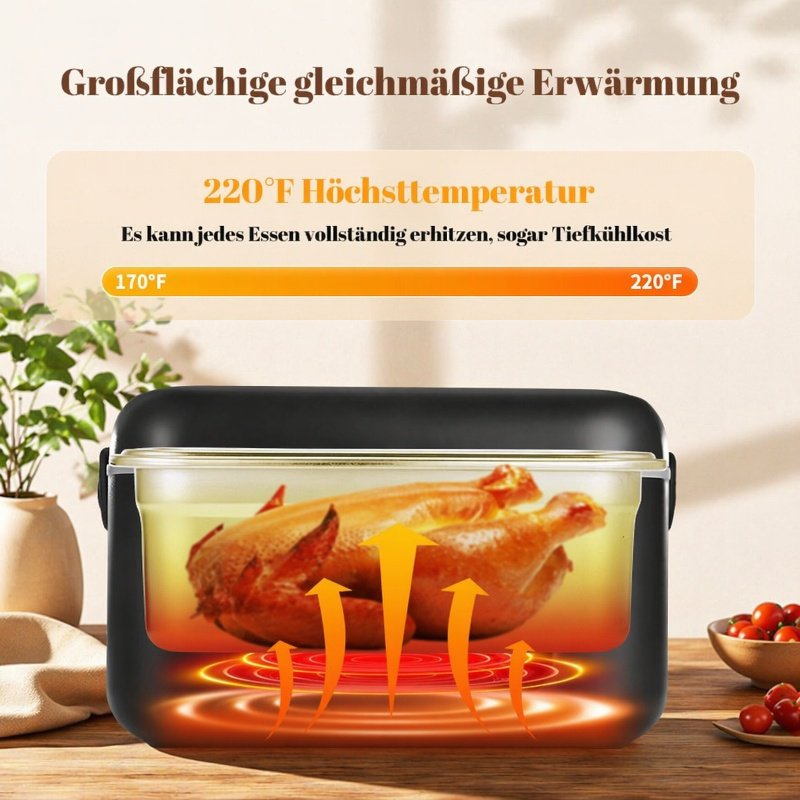 Tragbare Wasserlose Elektrische Warmhalte-Lunchbox, geeignet für USB-Auto