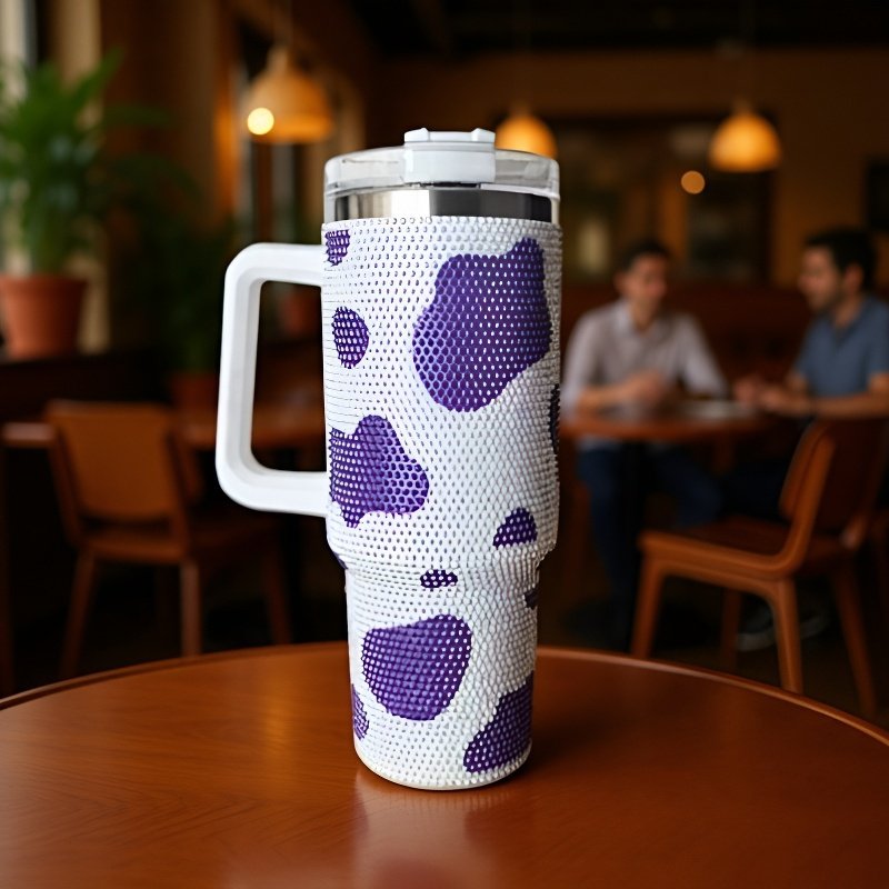 鑲鑽加厚不銹鋼保溫杯