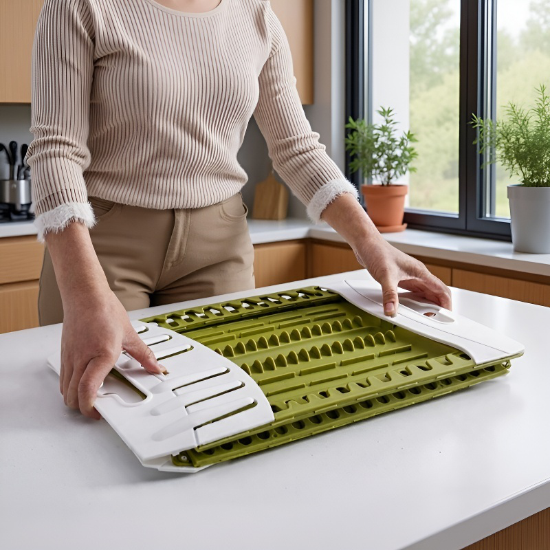 Estante de almacenamiento plegable para cubiertos