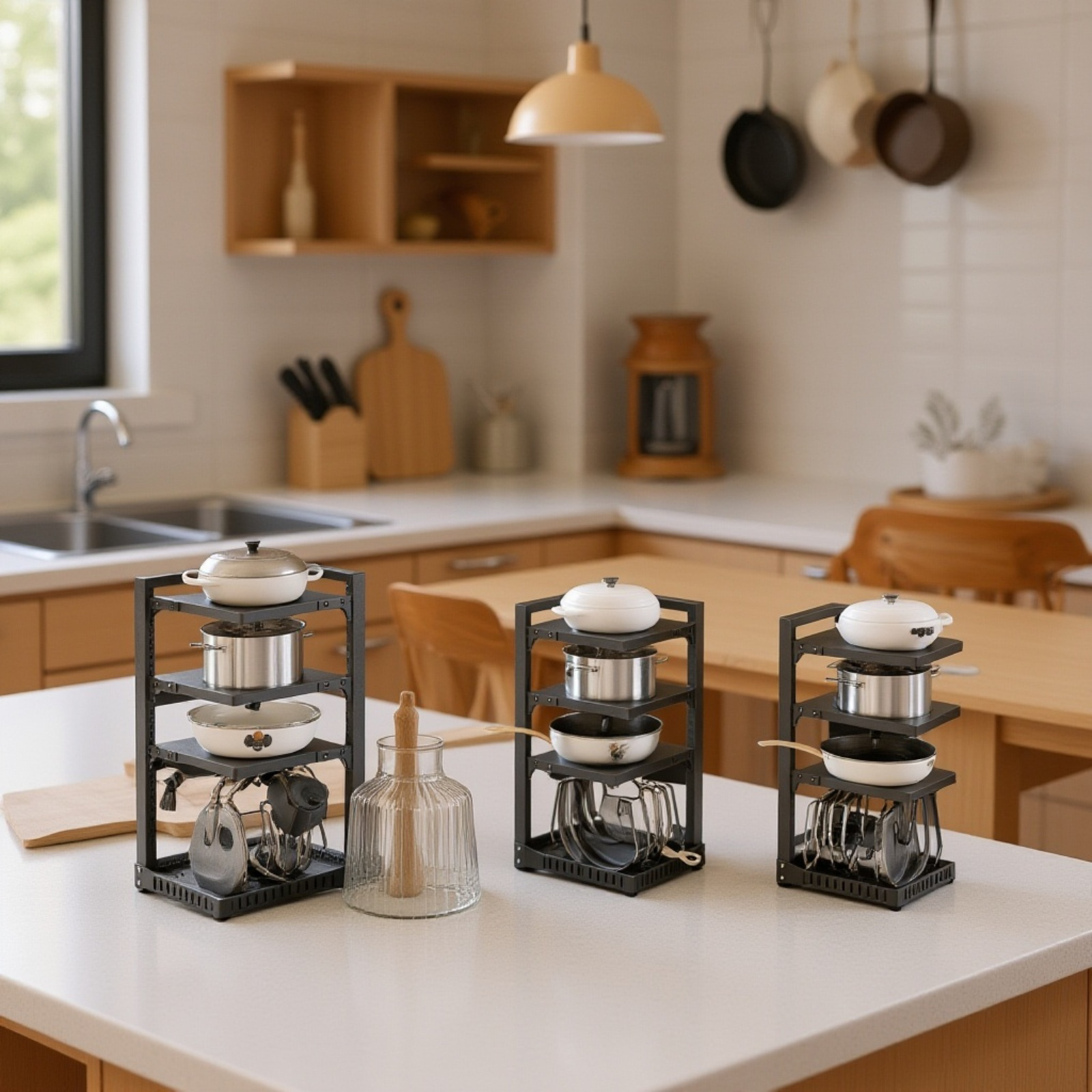 Estante de almacenamiento ajustable para fregadero