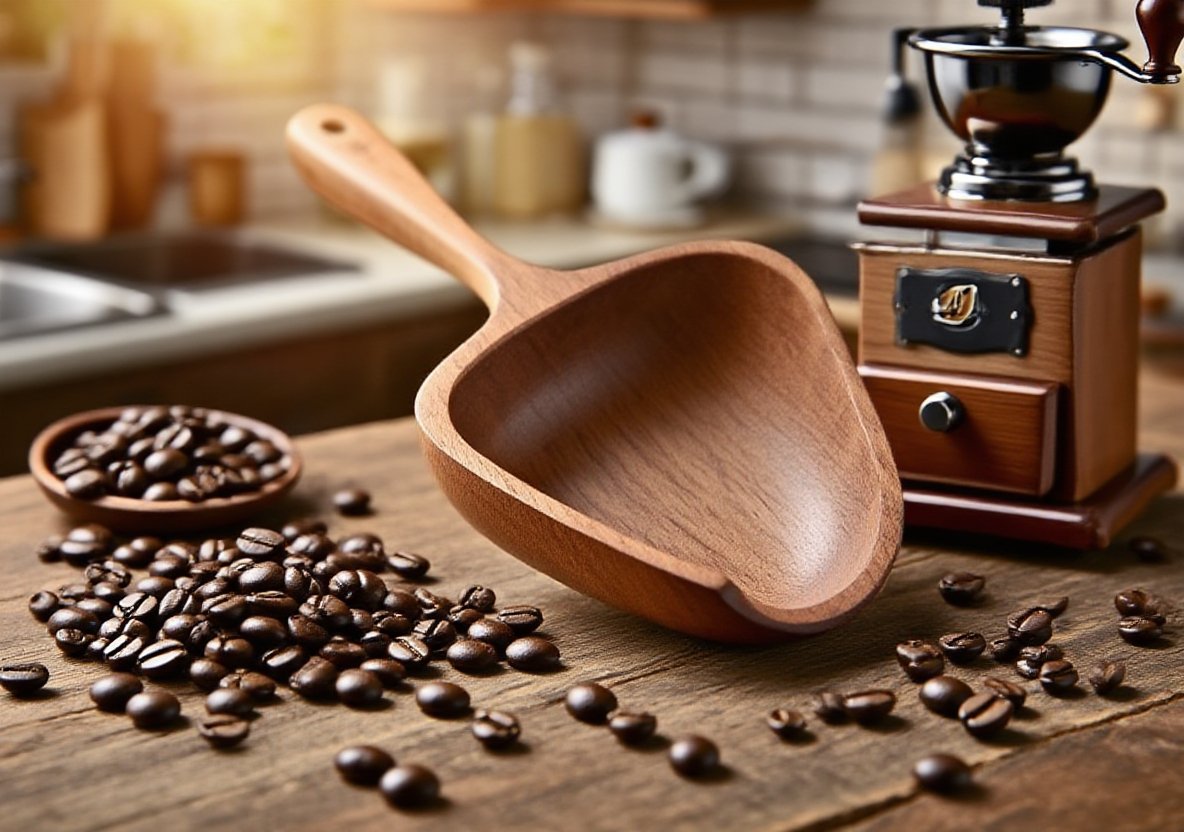 내추럴 디자인 커피 스쿱