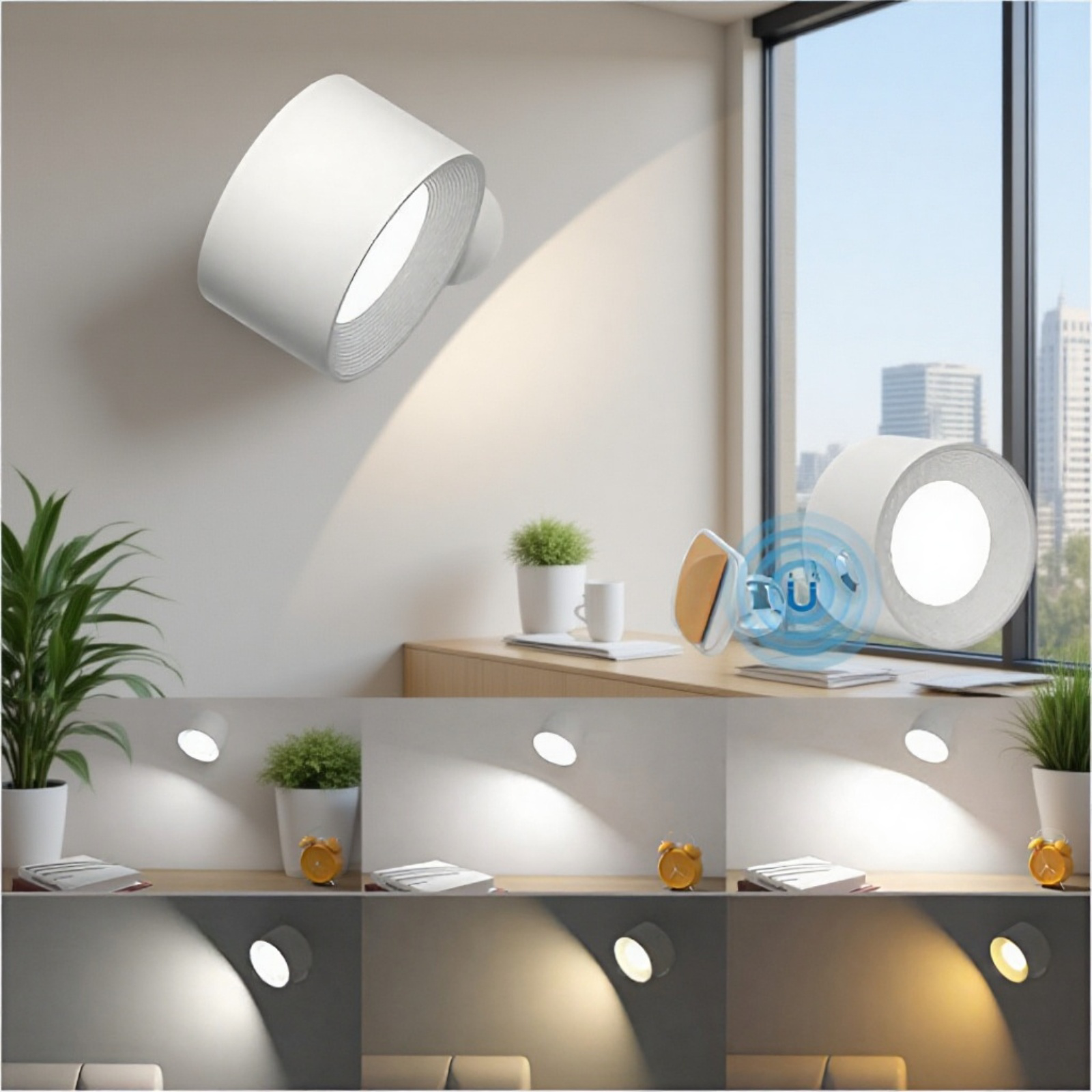 Energy-saving LED night light for hallway use