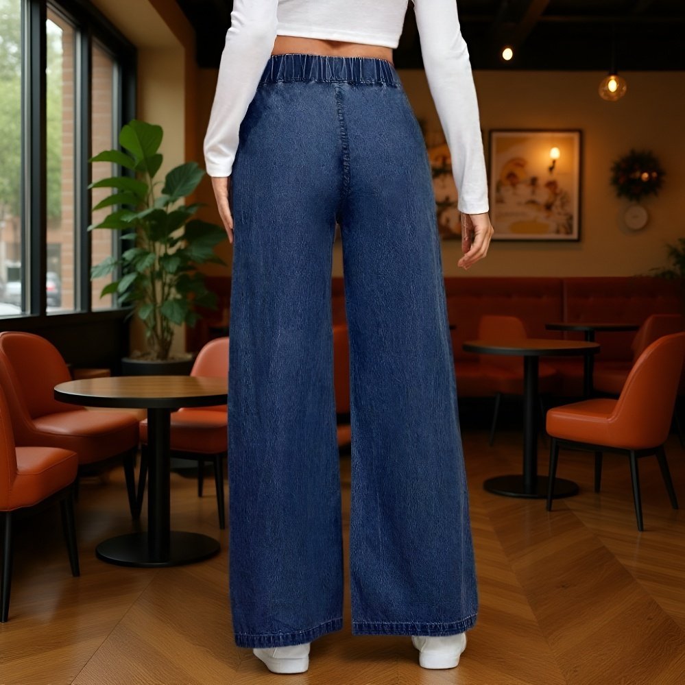 جينز نسائي بتصميم عملي وراقي