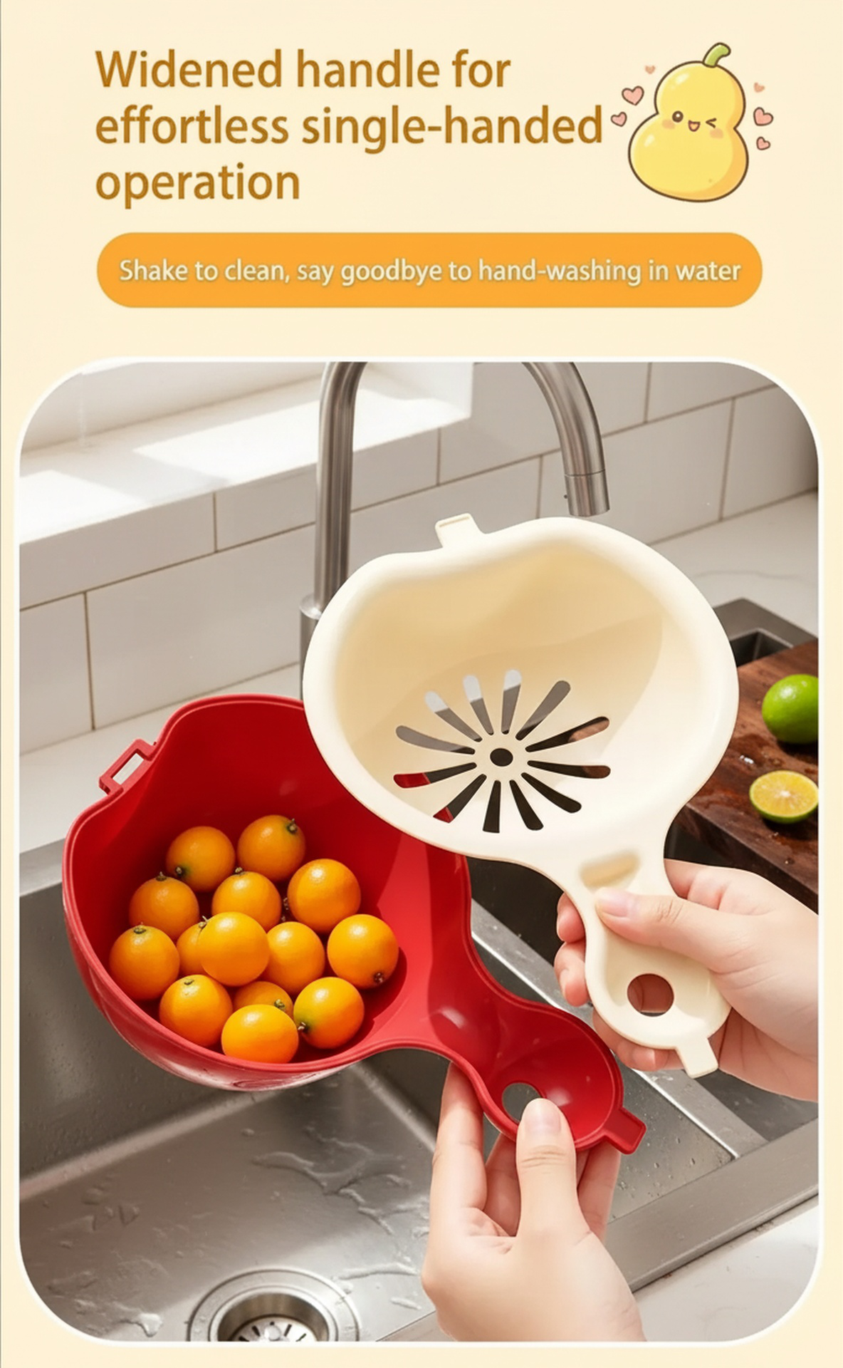 Modern Multifunctional Drain Basket for Home Cooking