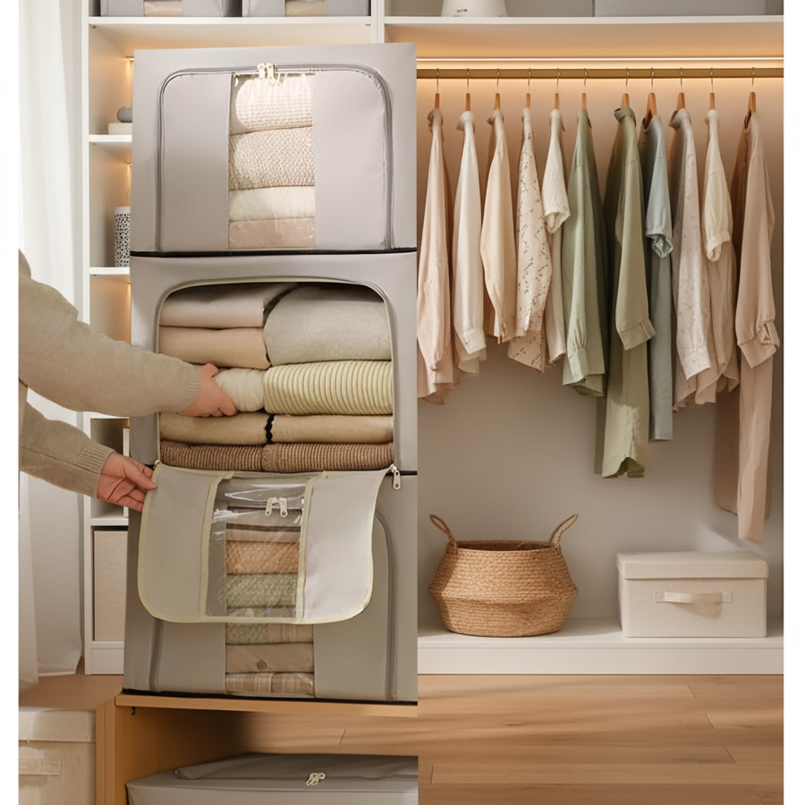 Boîte de rangement pliable imperméable pour vêtements