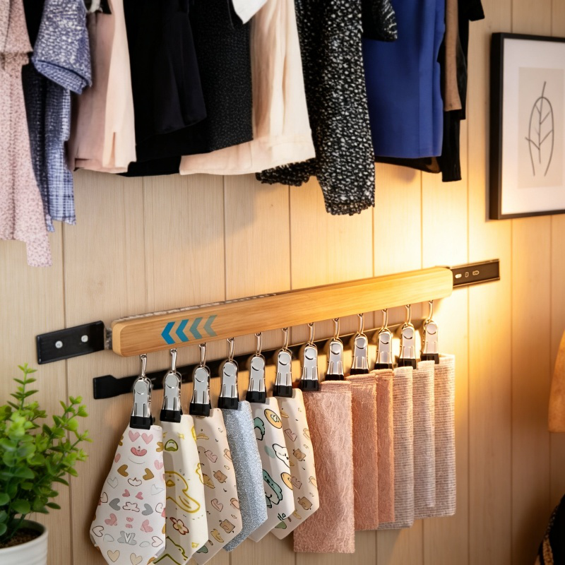 Estante deslizante para ropa interior y almacenamiento en la cocina