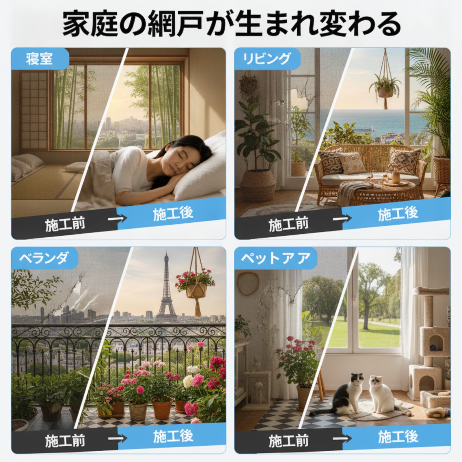 蚊帳の修理と修理キット＋スクレーパー