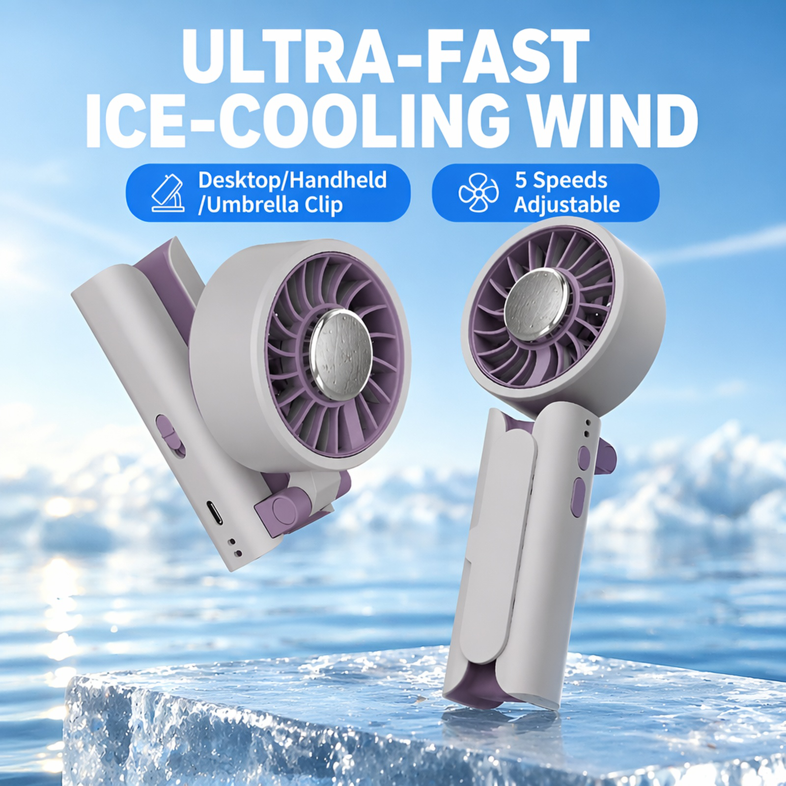 Cooling Plate Handheld Fan