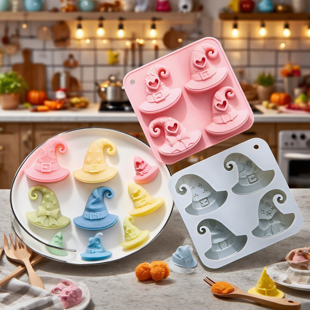 ハロウィン魔女帽子型 シリコンデザート型