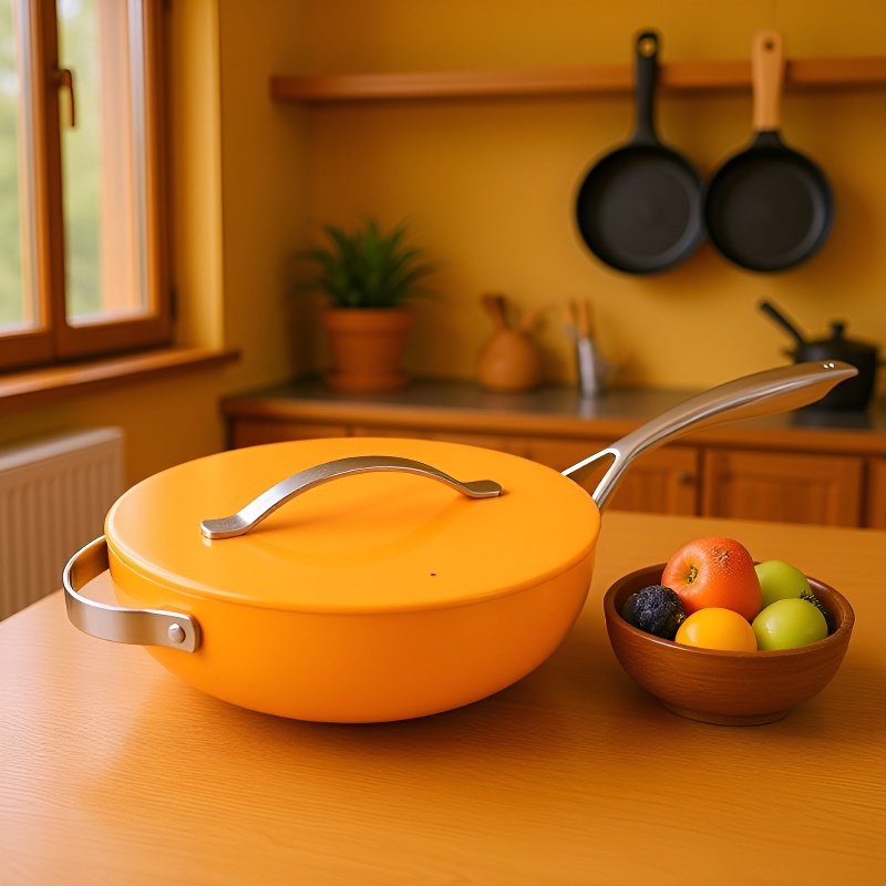 7-Piece Nonstick Cookware Set with Pan, Pots, and Bowls for Kitchen