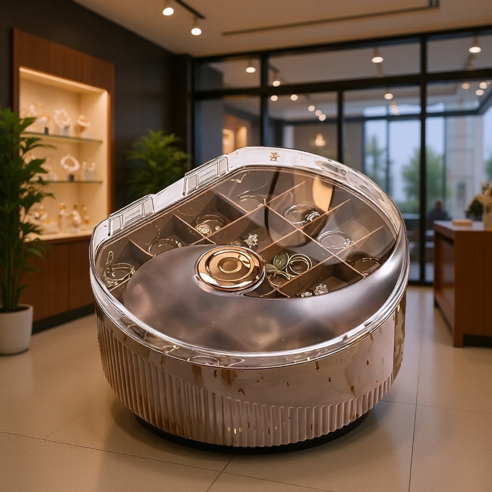 シンプルなジュエリー収納ボックス 軽量 高級 高級 イヤリング イヤリング ネックレス 便利な二層ジュエリーボックス