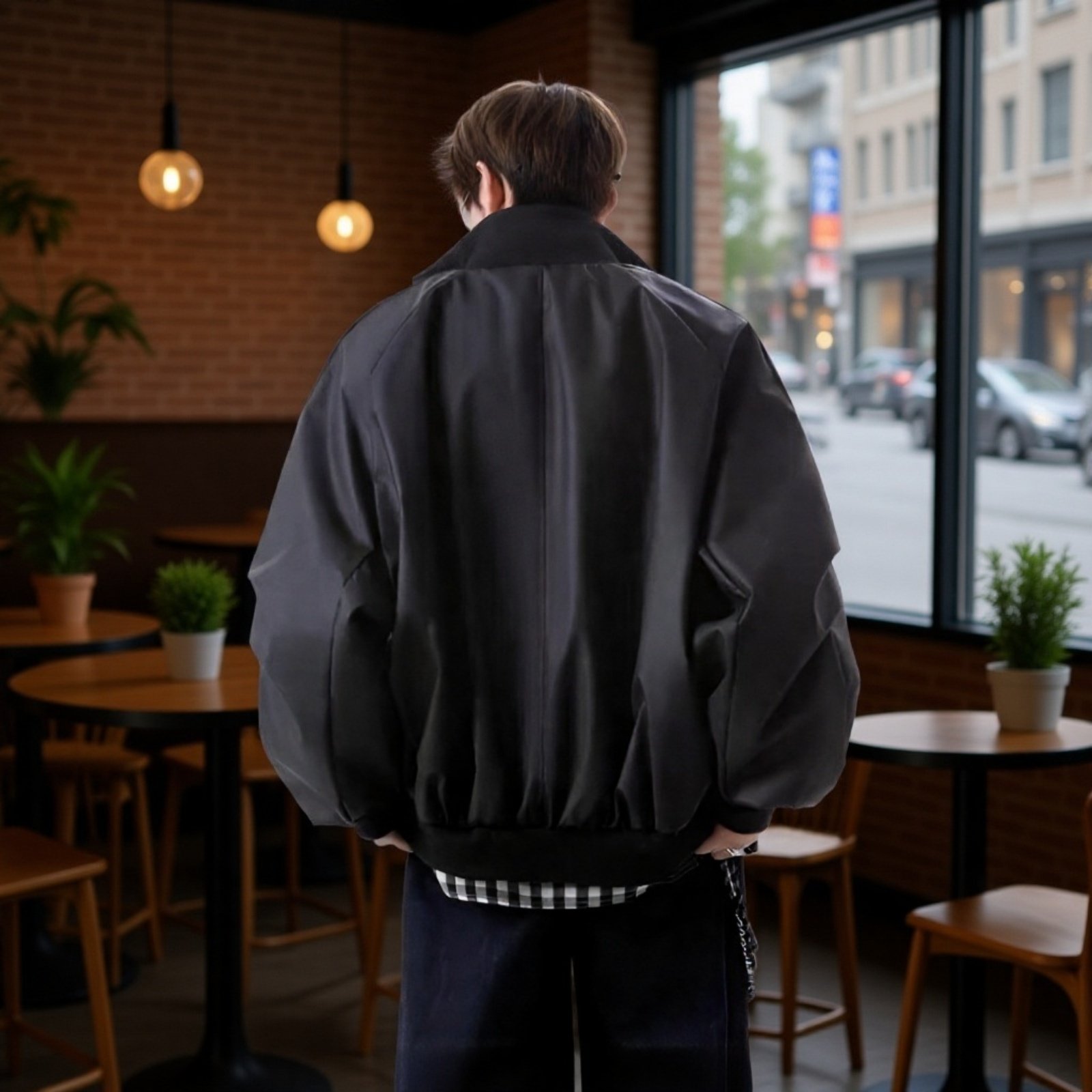 アメリカンブラウンバイカーレザージャケット