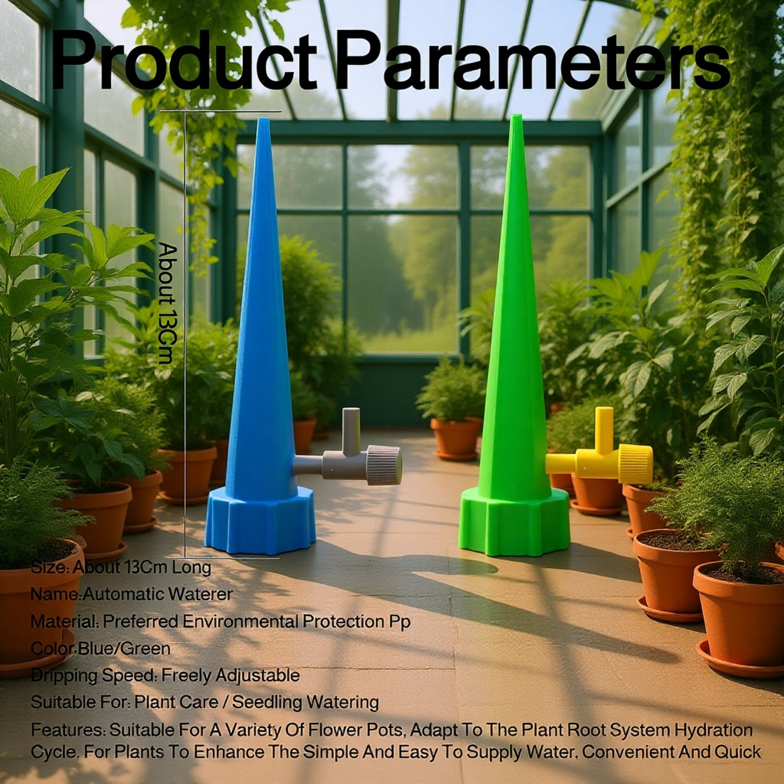 adjustable drip irrigation system for potted plants