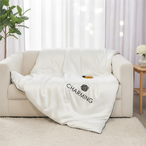 Summer Silk Embroidered Air Conditioner Quilt