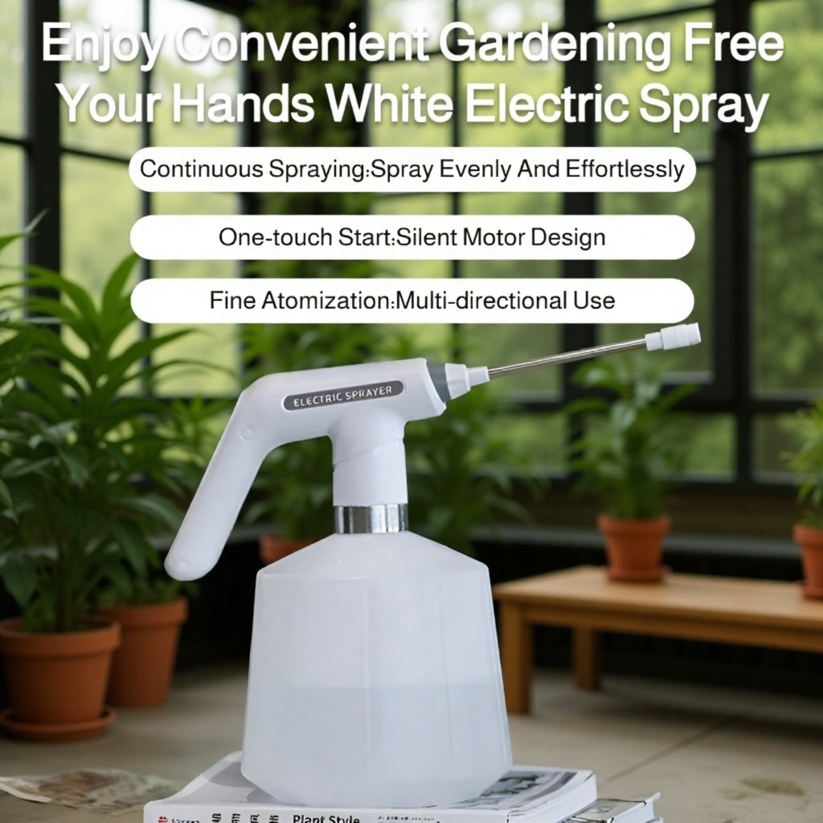 Fully Automatic 2L Garden Sprayer with rechargeable battery