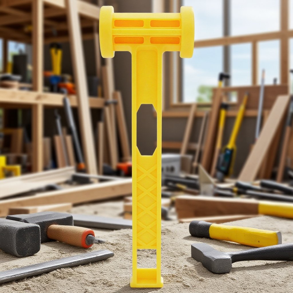 Ultra lightweight portable ground nail hammer
