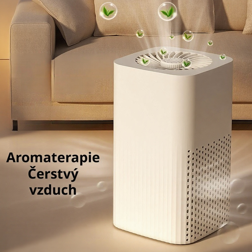 Malý domácí čistič vzduchu s vysoce účinným filtrem a sterilizací