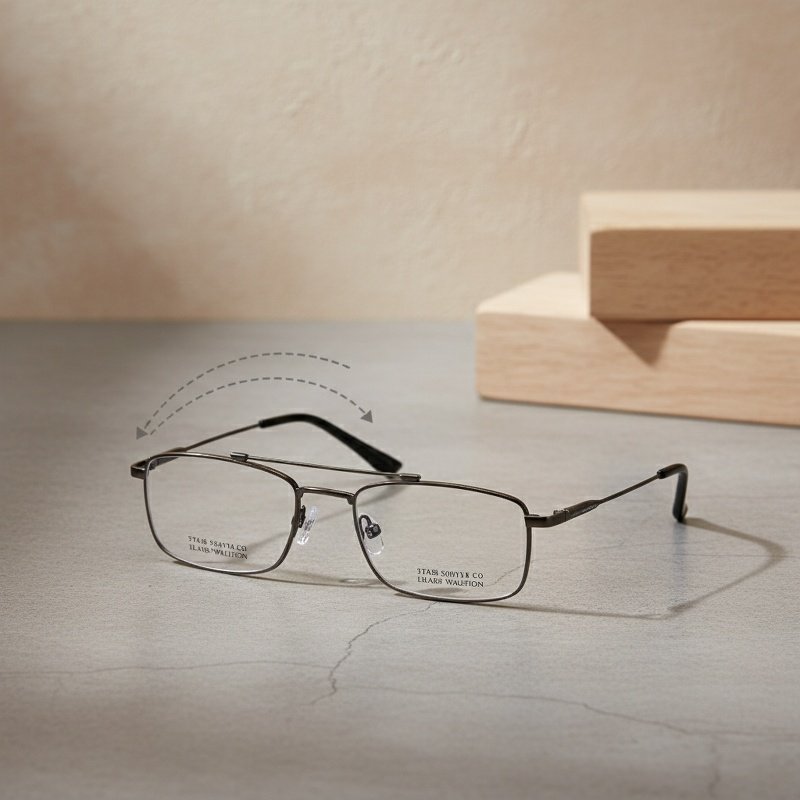 Multifocal Progressive Photochromic Blue Light Blocking Metal Reading Glasses
