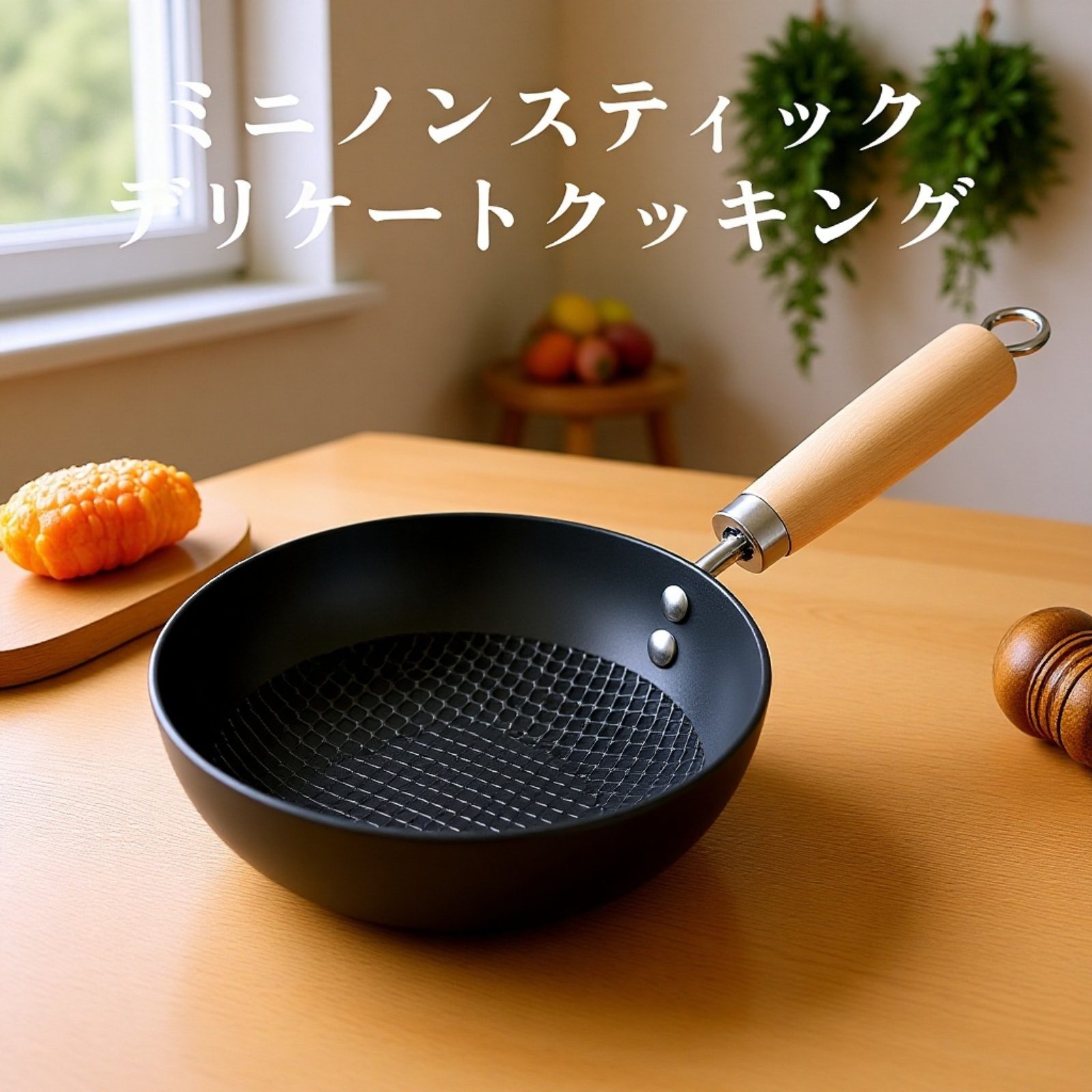 一人用ミニ家庭用ノンコーティングフライパン