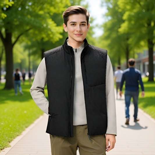 Gilet homme rembourré de duvet épais