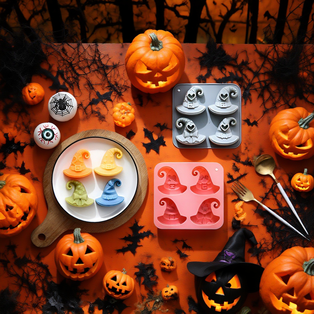 ハロウィン魔女帽子型 シリコンデザート型