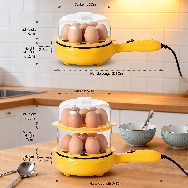 Mini Non-stick Electric Egg Cooker for Home