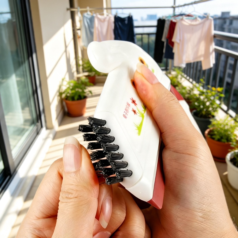 Cepillo limpiador de vidrios para baño, limpiador mini manual para lavabos y mesas