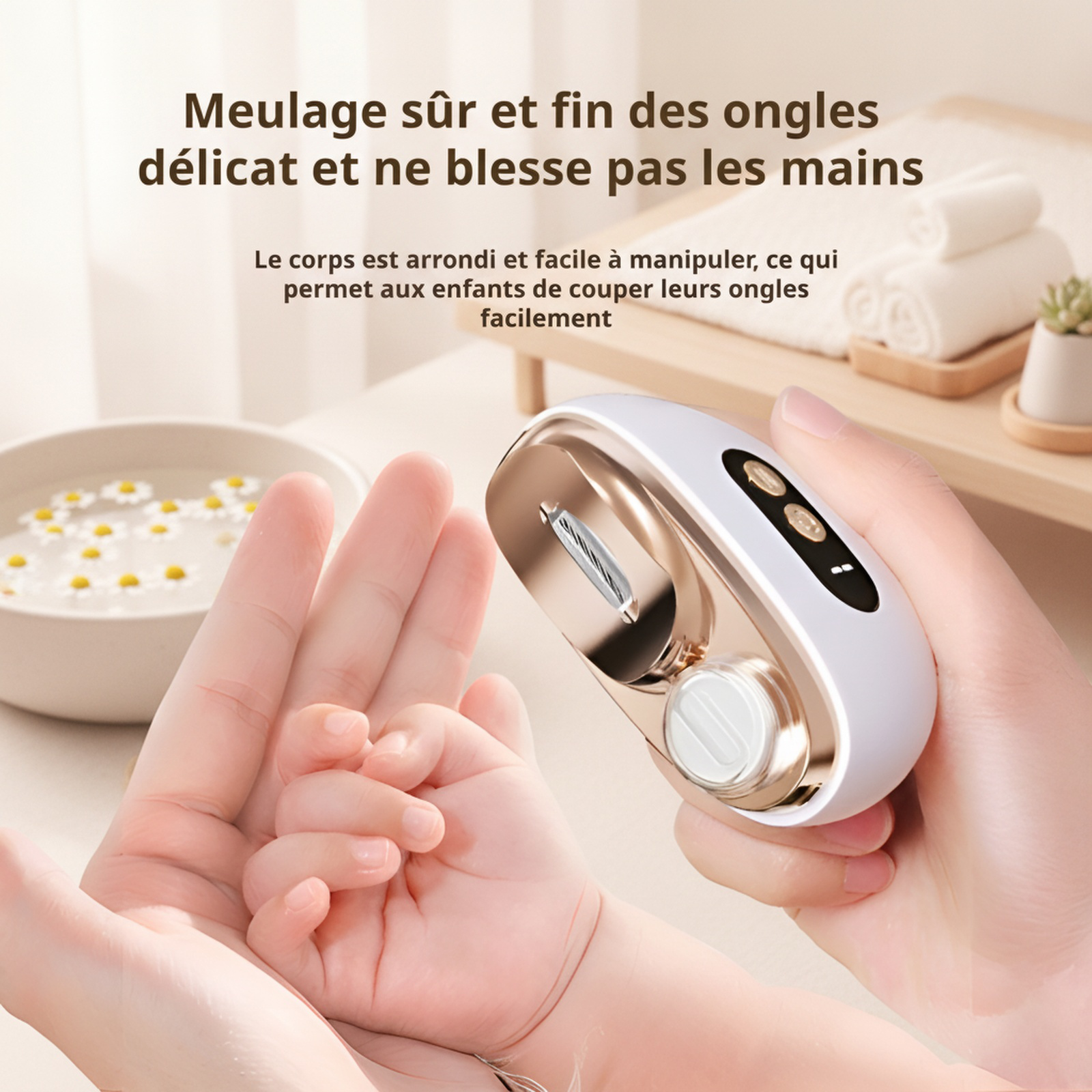 Coupe-ongles électrique facile à utiliser