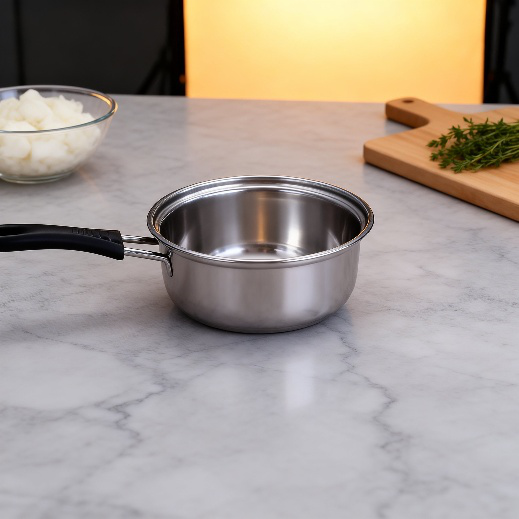 Olla de leche de acero inoxidable apta para diferentes cocinas