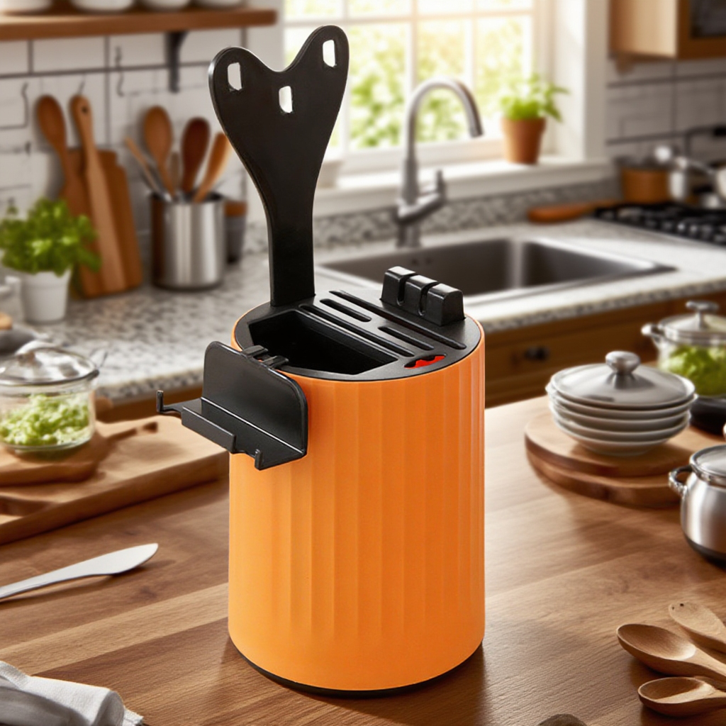 حامل سكاكين مطبخ آمن ومتين