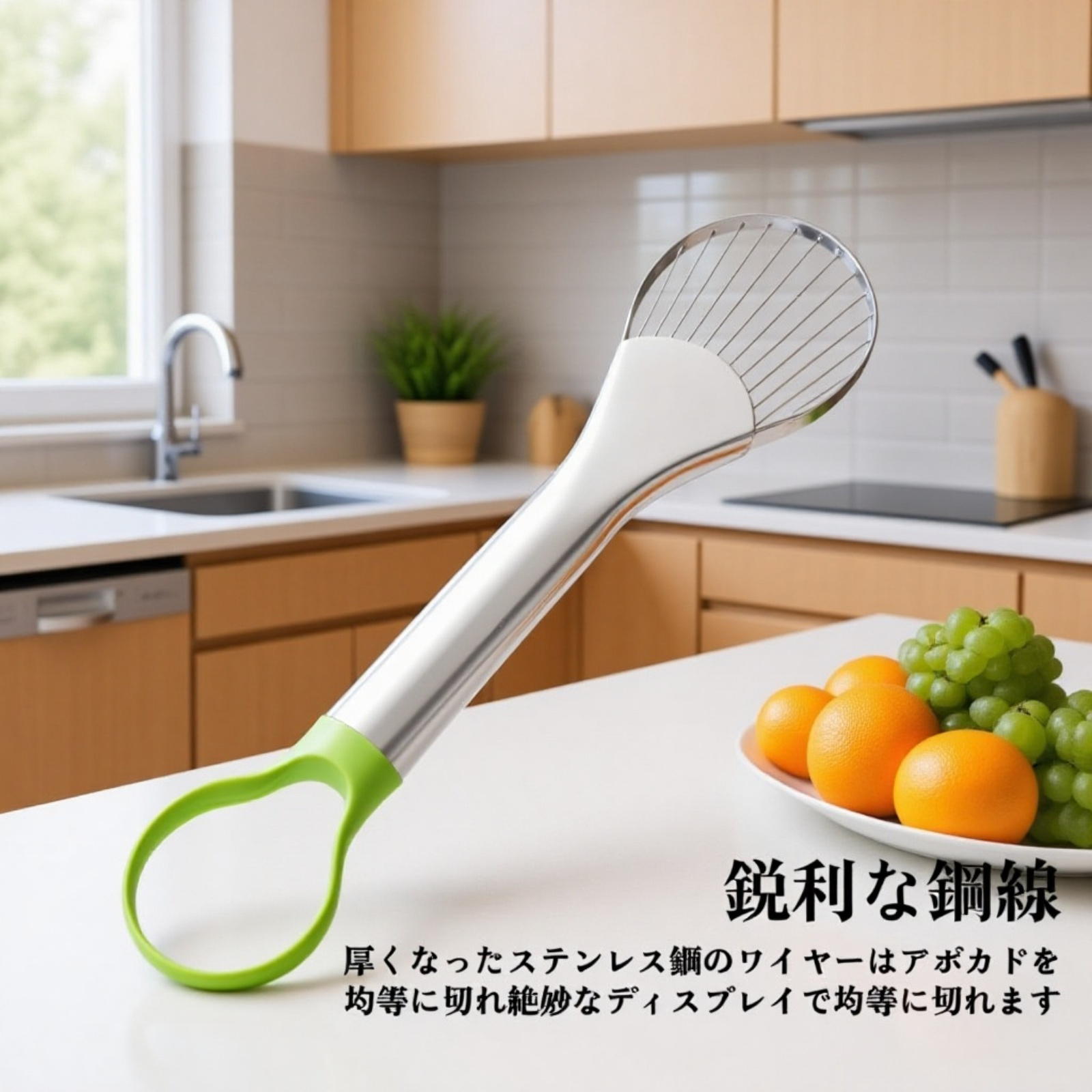 ステンレス製アボカドカッター果物切り器