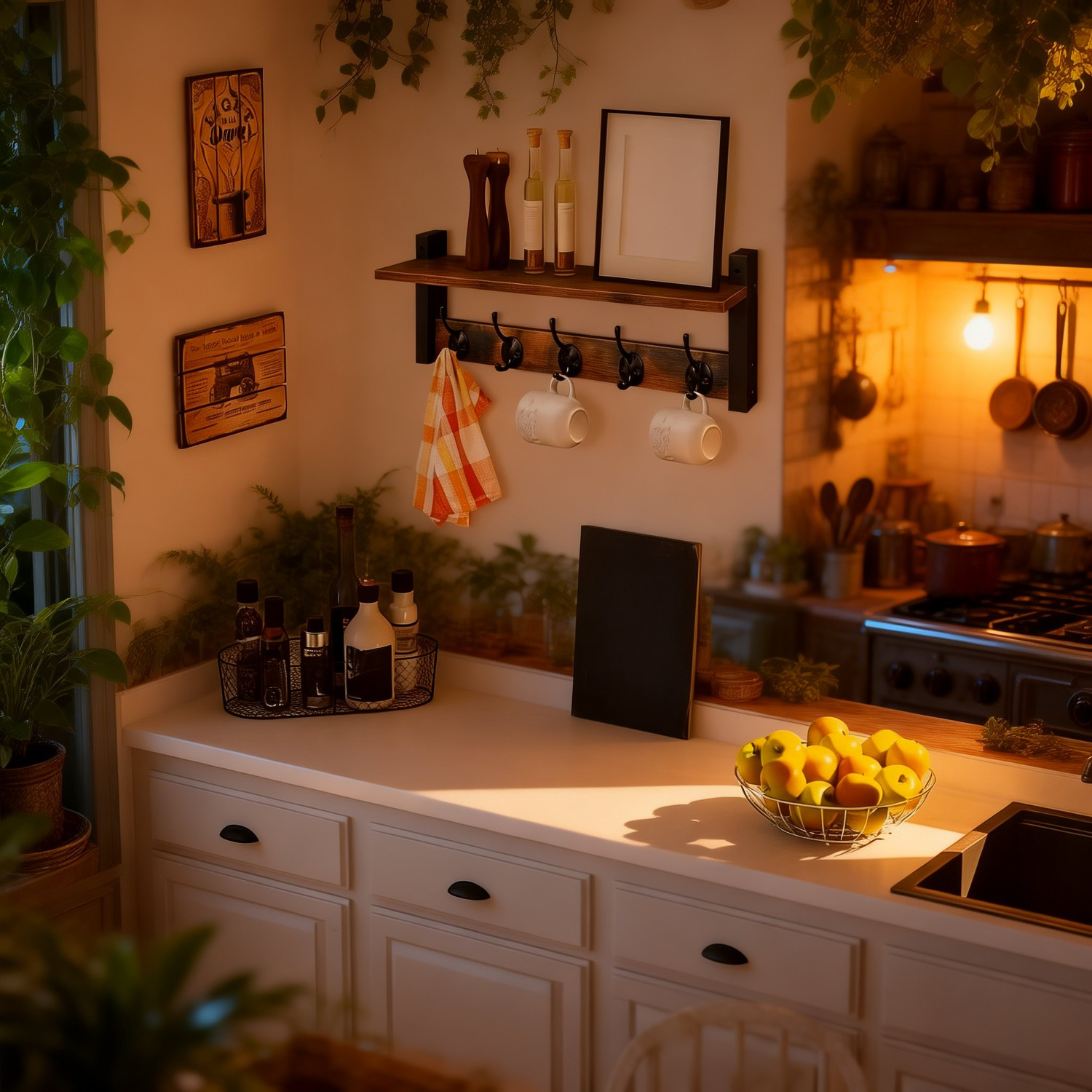 リビング用おしゃれな壁掛け収納棚