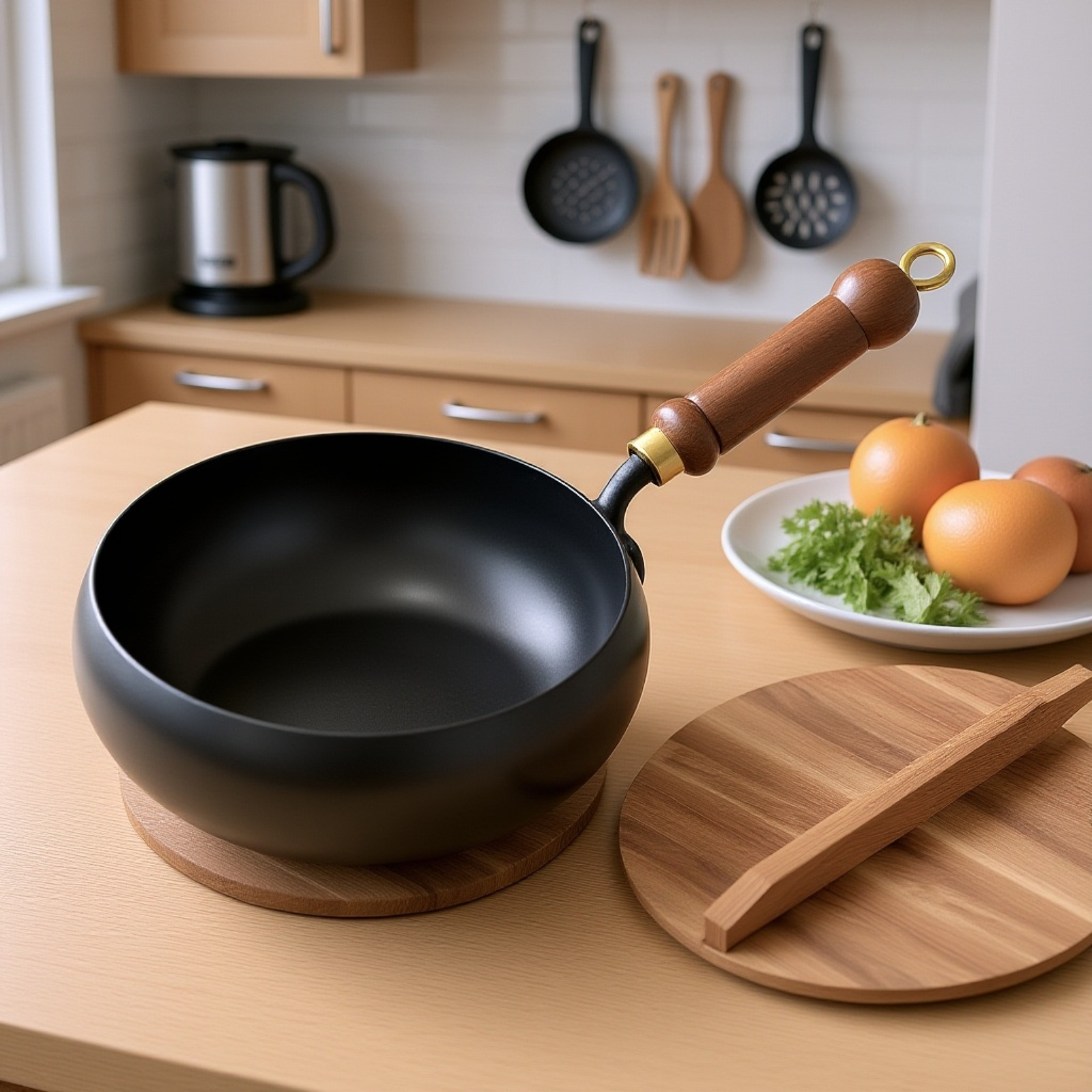 古代の大きな腹鍋張丘ノンスティック鉄鍋小さなフライパン炒めシチュー24CM小さな鉄鍋