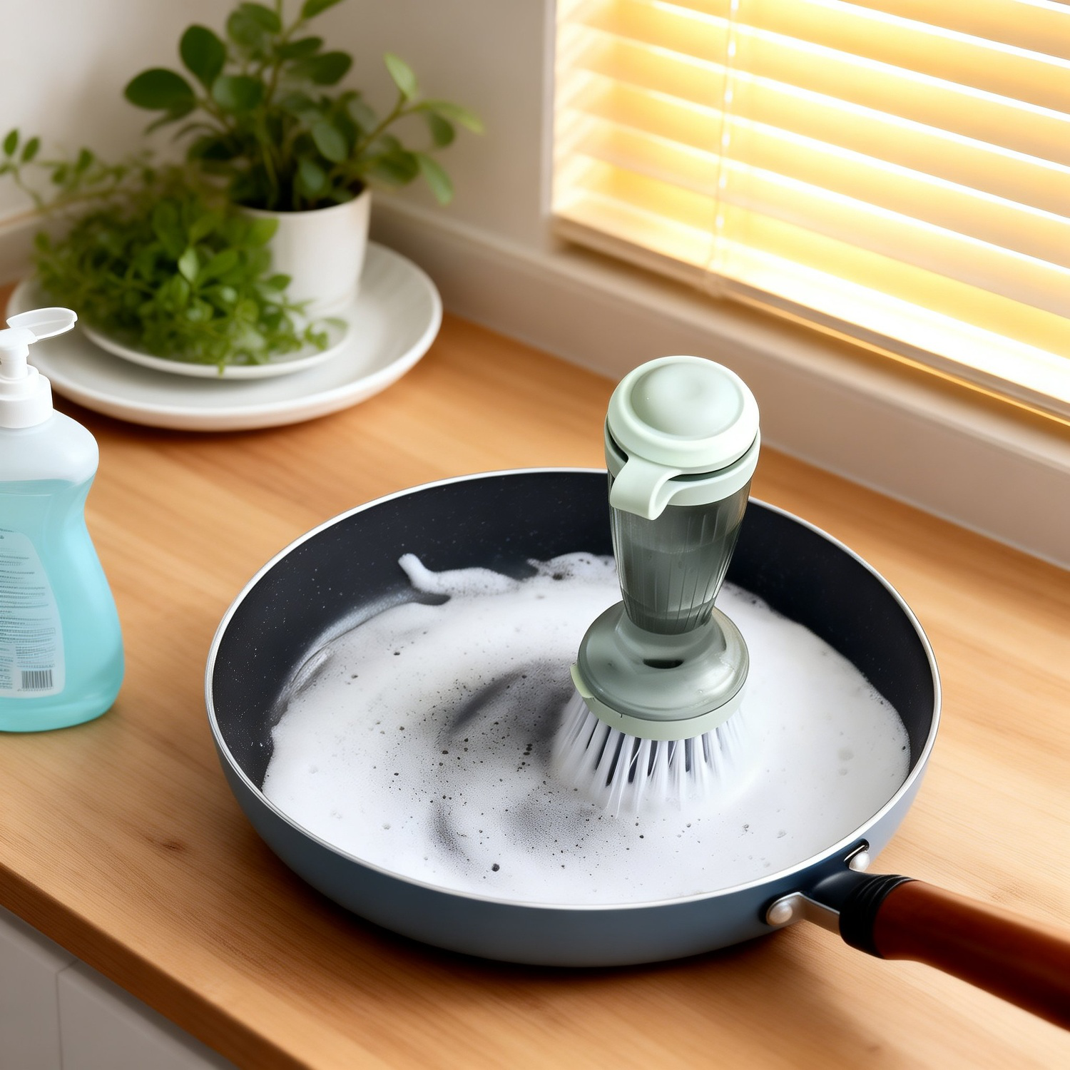 詰め替え式液体キッチン用たわし