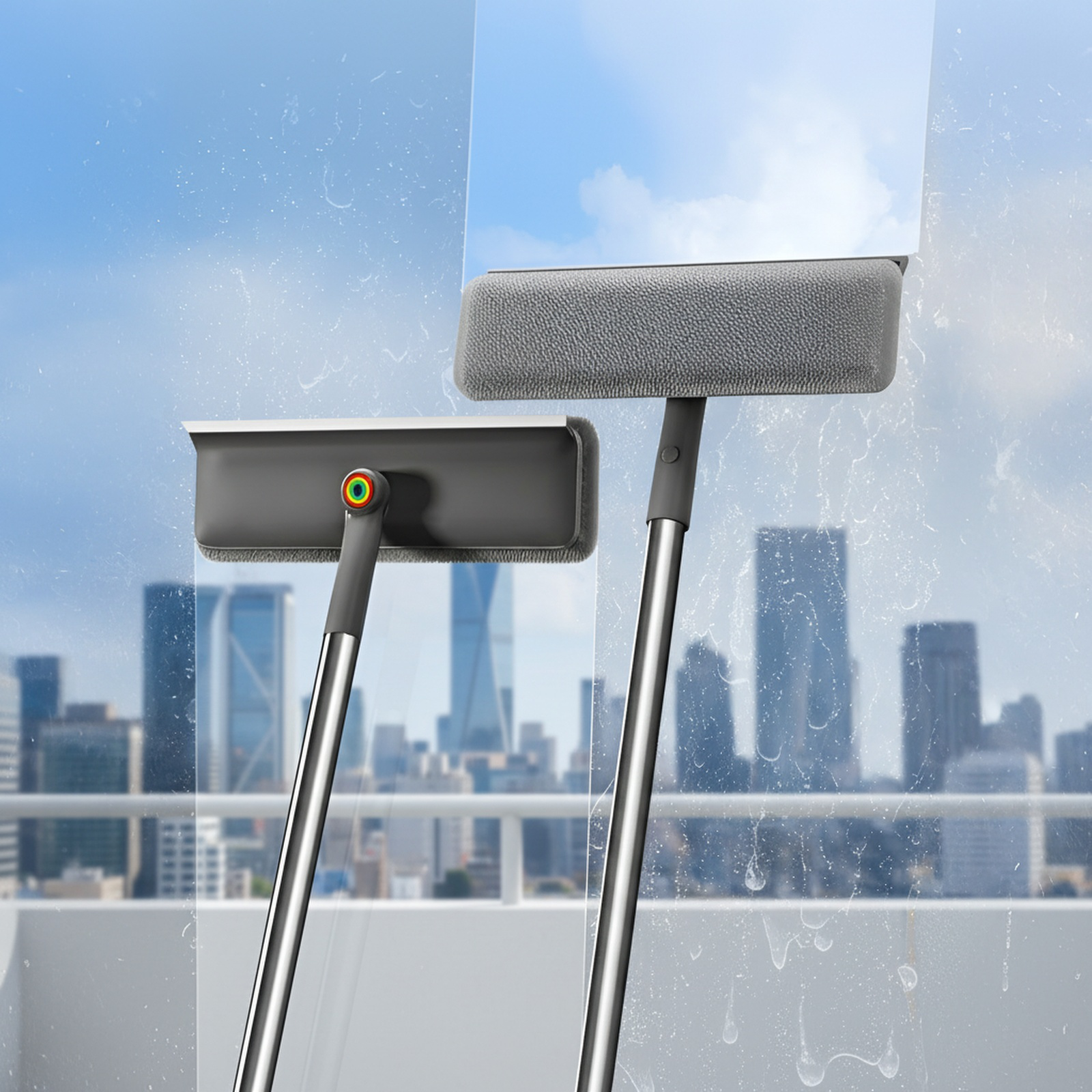 Perche télescopique de 153cm pour lave-vitres
