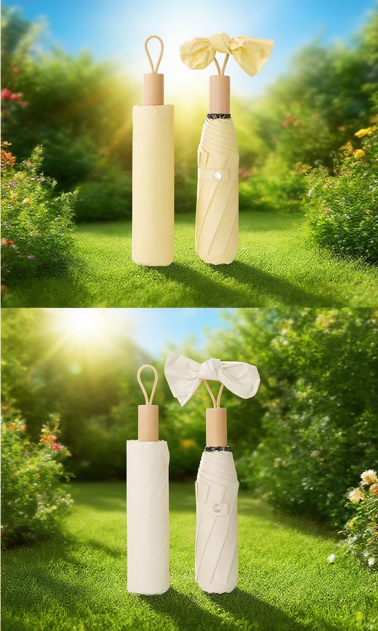 우천 시 필수품 3단 접이식 손잡이 우산