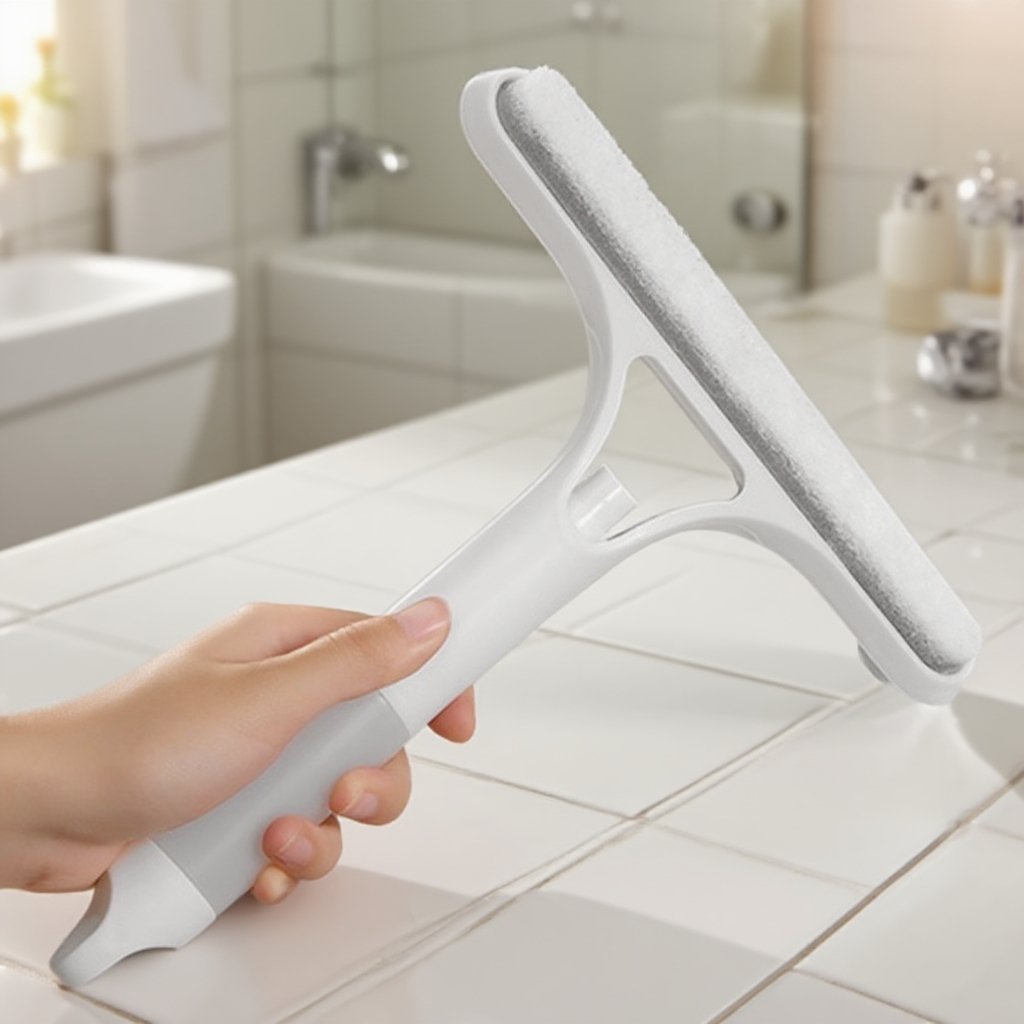 스크레이퍼 물 스프레이 유리 닦는 도구 욕실 청소 도구 변기