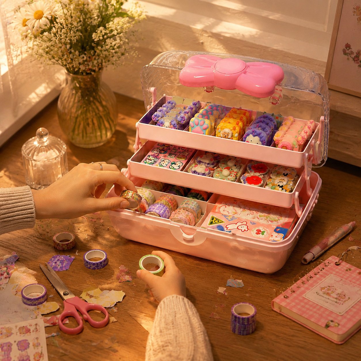 Hair Clip and Hair Accessories Storage Box for Home