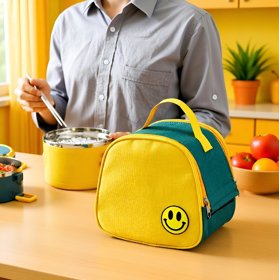 持ち運びに便利なステンレス弁当箱