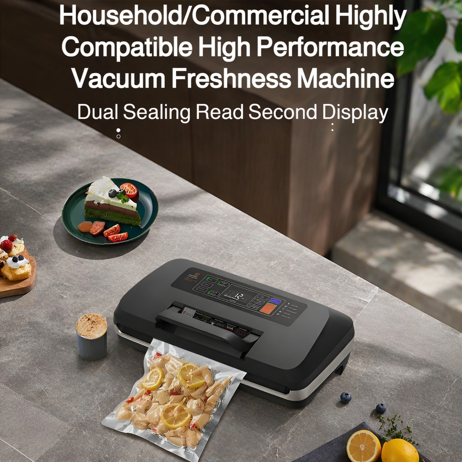 SV636 Vacuum Sealing Machine for dry and wet food