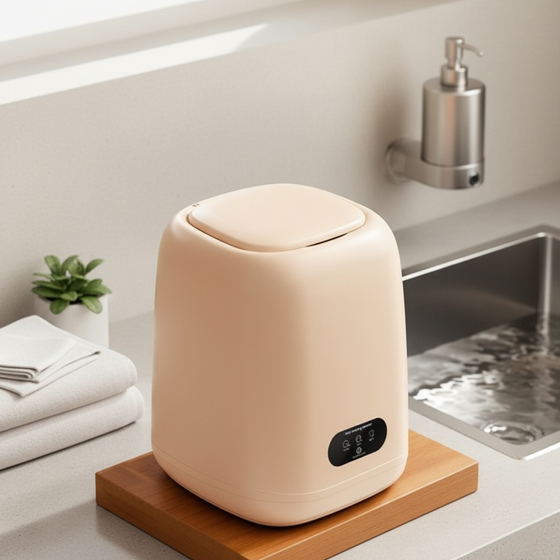 Small Household Washer Dryer Combo, Specially Designed for Underwear and Socks