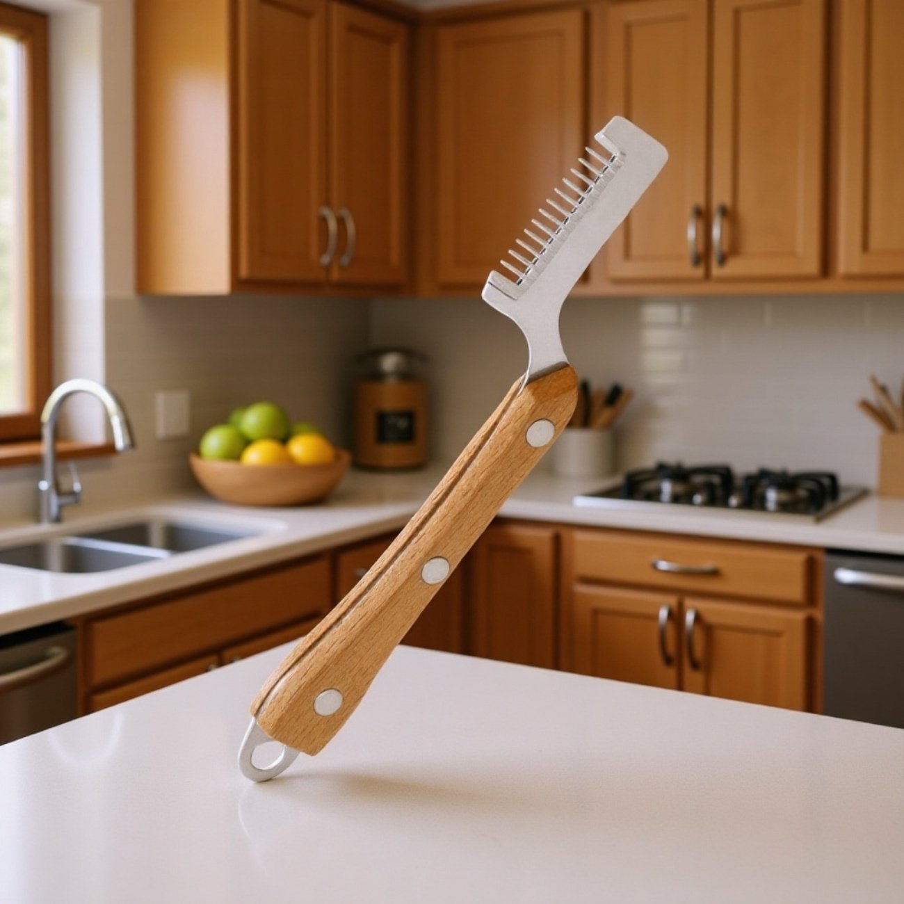 Super fine stainless steel slicer for slicing scallions