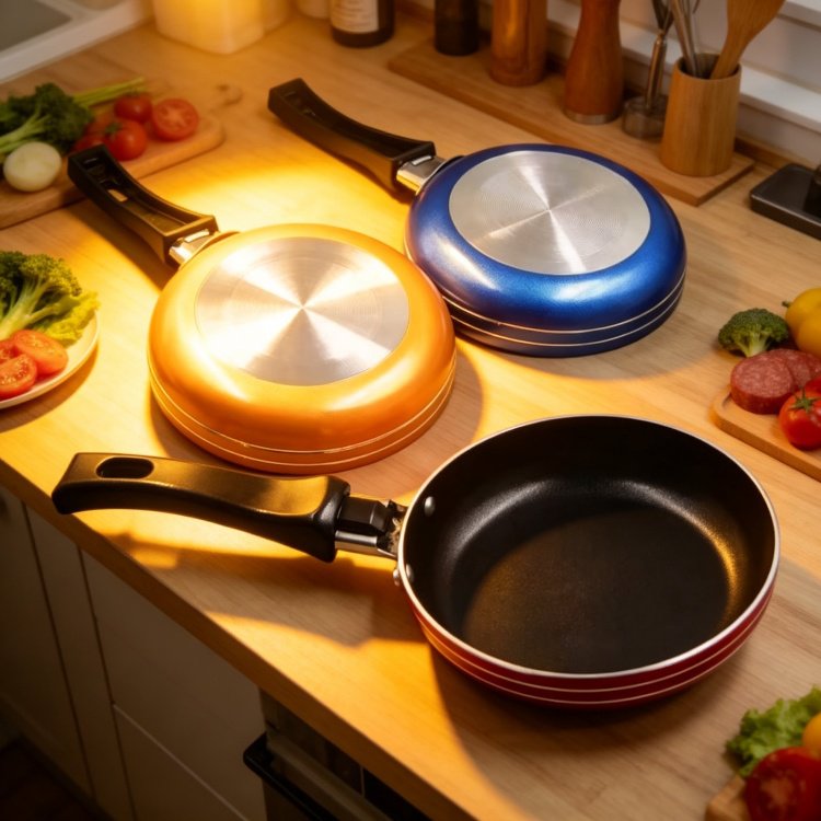 Mini sartén antiadherente con fondo grueso, ideal para huevos y bistecs