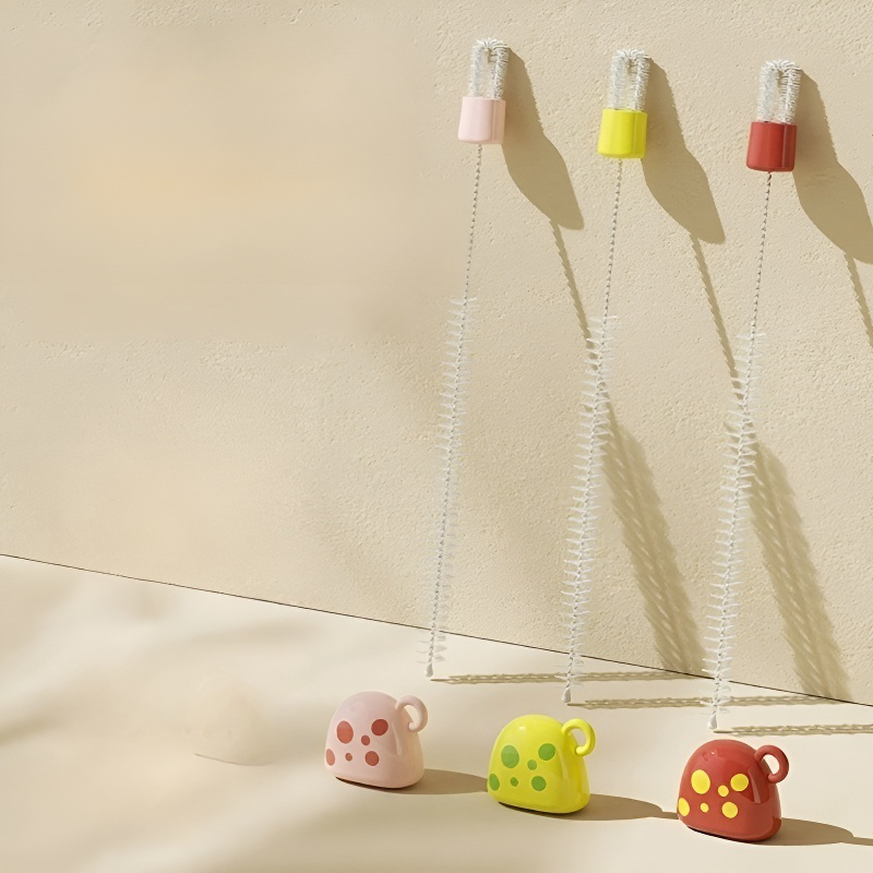 Cepillo limpiador de extremos muertos multifuncional con diseño de hongo