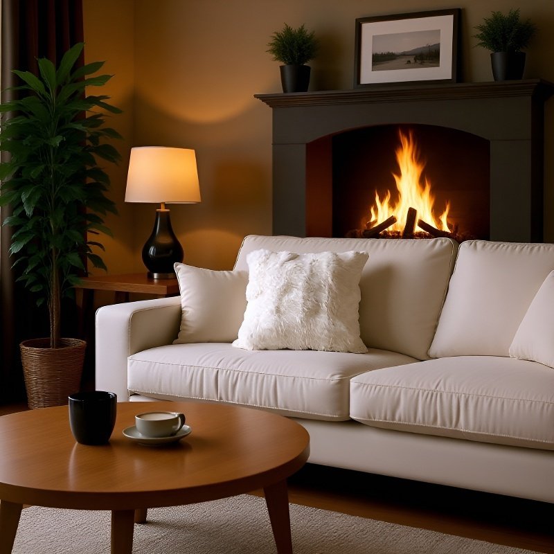 Weiche Plüsch-Kissenhülle in Grau – dekorativ fürs Schlafzimmer