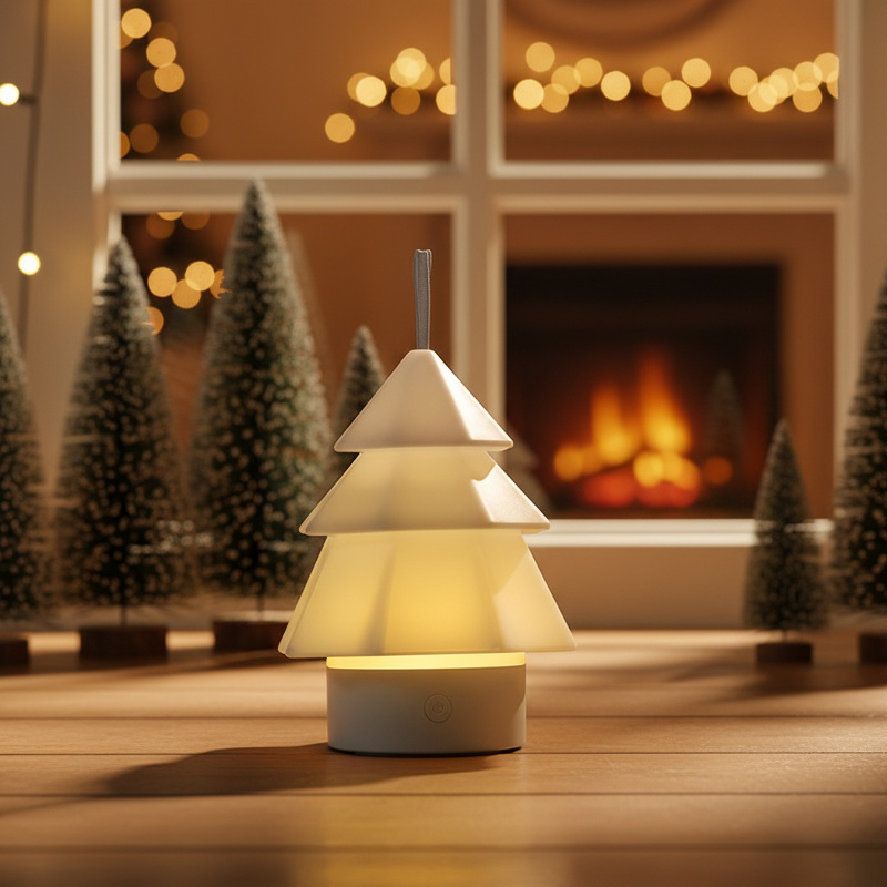 USB Mini Christmas Tree Humidifier with LED Mood Light Aroma Diffuser