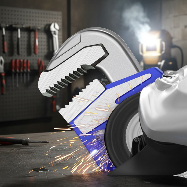 Professional plumber using Ruier Tools pipe pliers