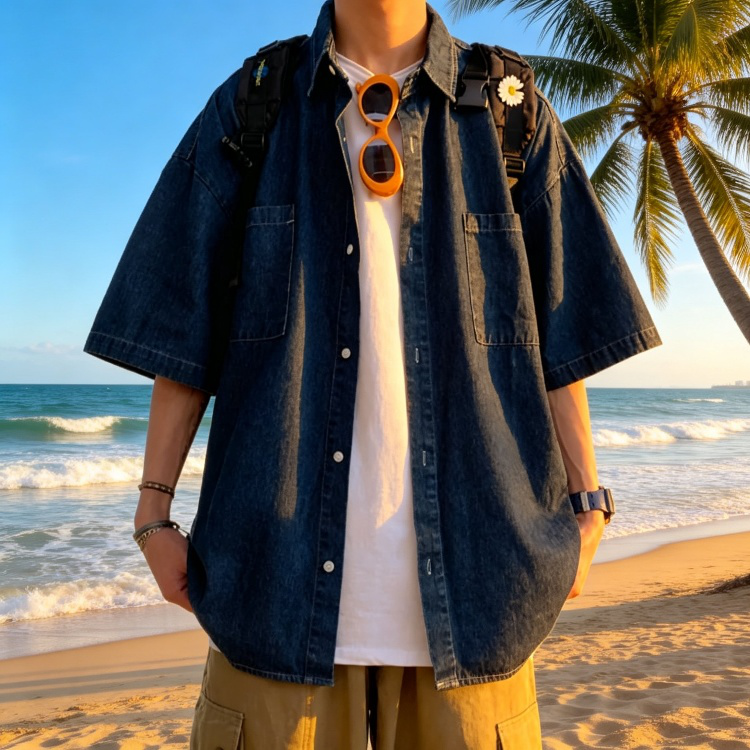 트렌디한 데일리 데님 셔츠 스타일링